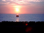 Blick vom Wohnungseingang auf die Ostsee